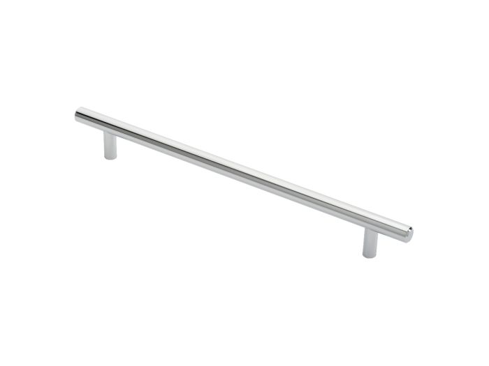 Steel T-Bar Handle - Polished Chrome