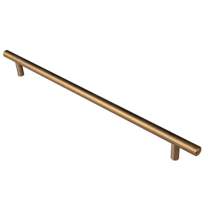 Steel T-Bar Handle - Antique Brass