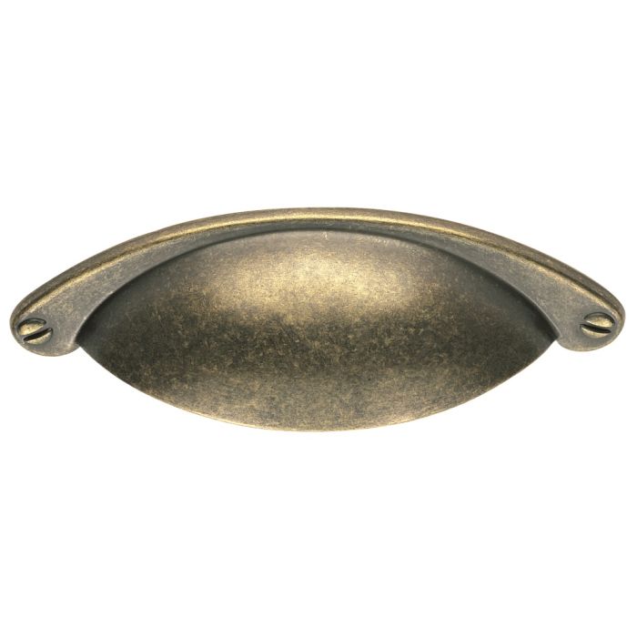 Cup Pattern Handle - Antique Brass