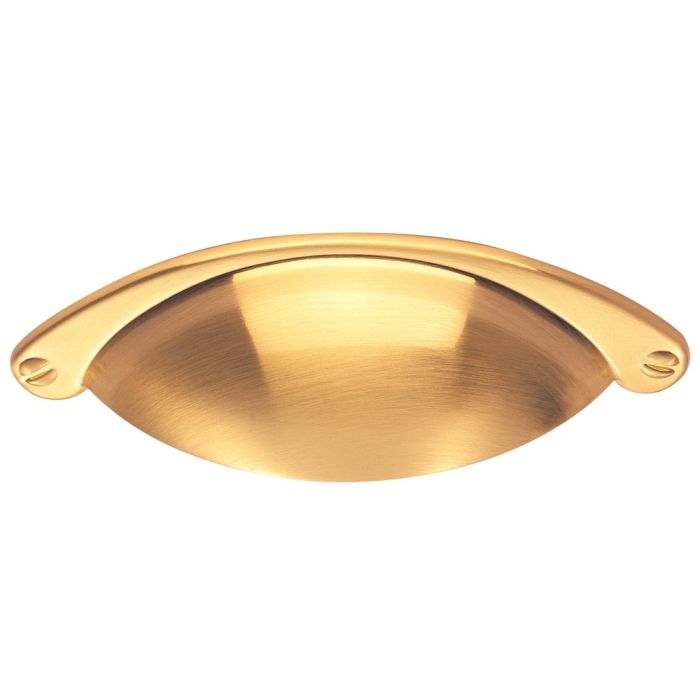 Cup Pattern Handle - Satin Brass