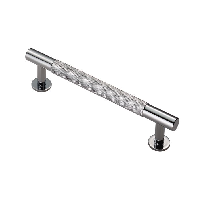 Knurled Pull Handle -CB- Polished Chrome