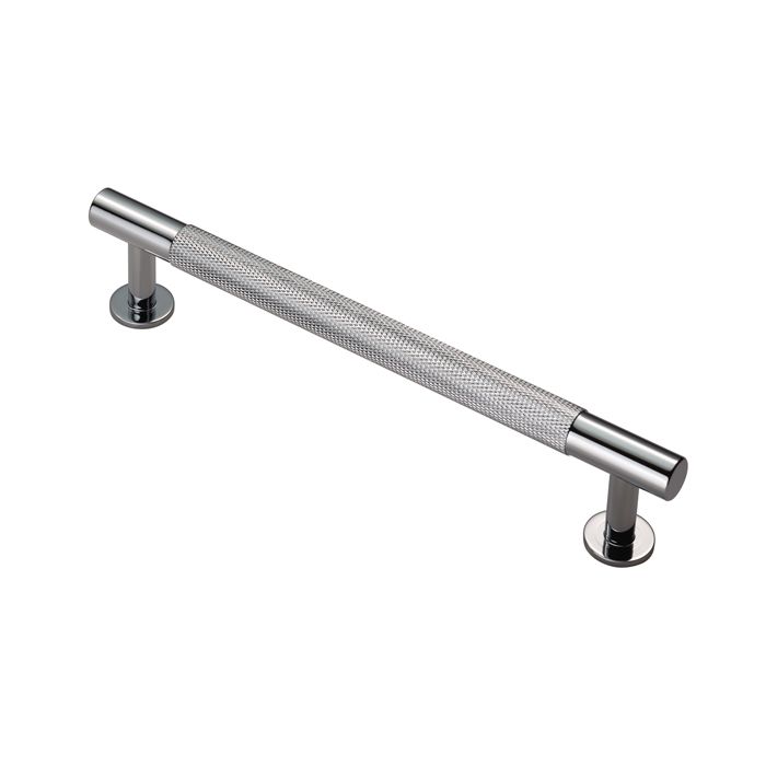 Knurled Pull Handle -CB- Polished Chrome