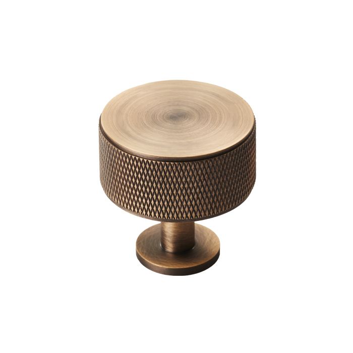 Knurled Radio Knob -CB-Antique Brass