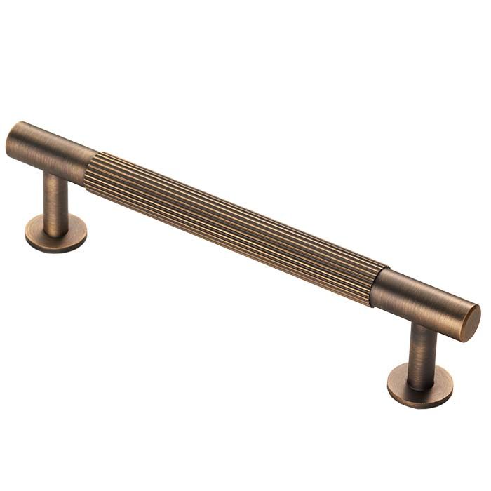 Lined Pull Handle -CB- Antique Brass
