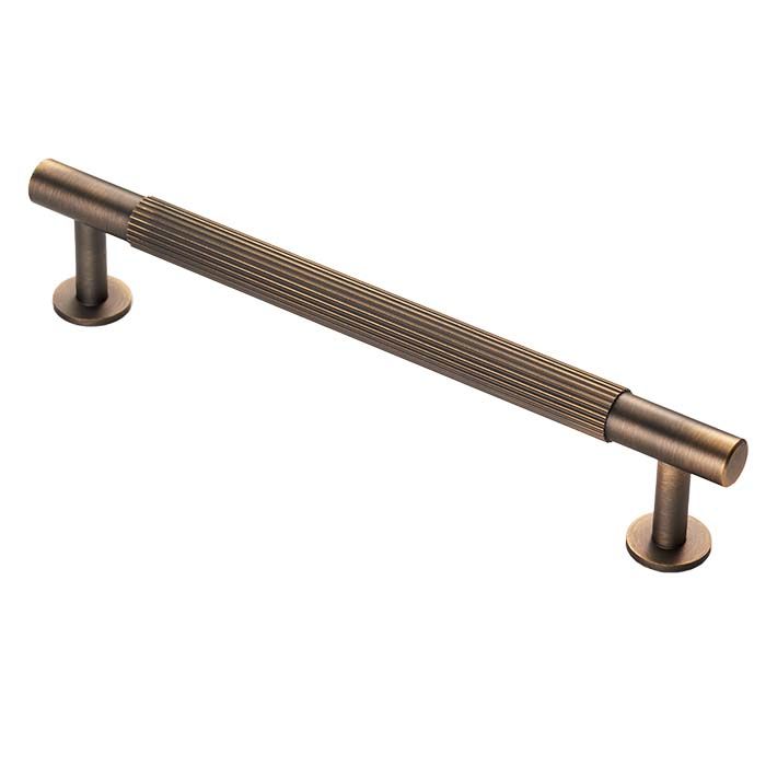 Lined Pull Handle -CB- Antique Brass