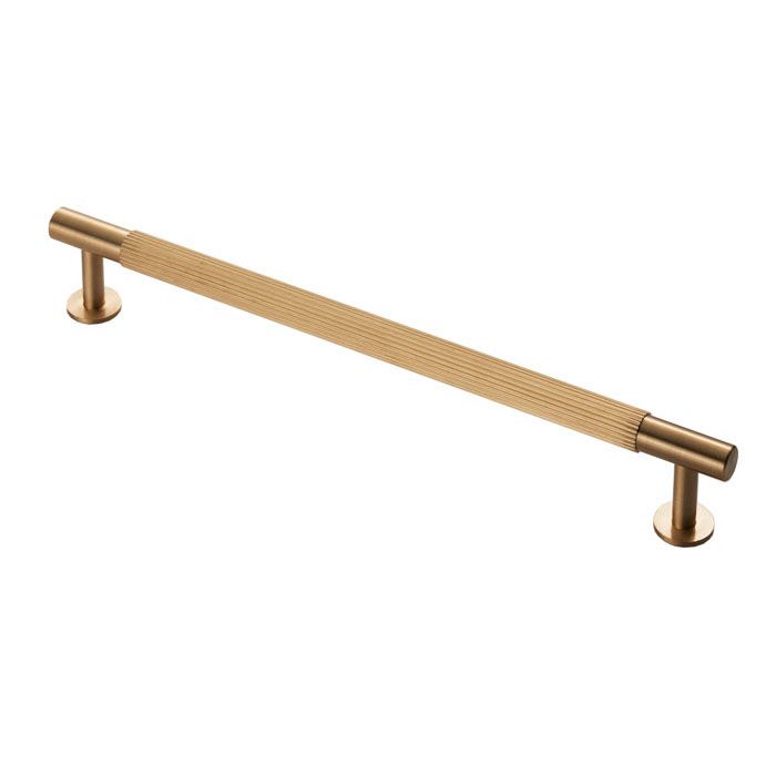 Lined Pull Handle -CB- Satin Brass
