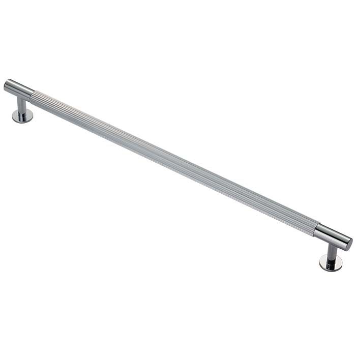Lined Pull Handle -CB- Polished Chrome