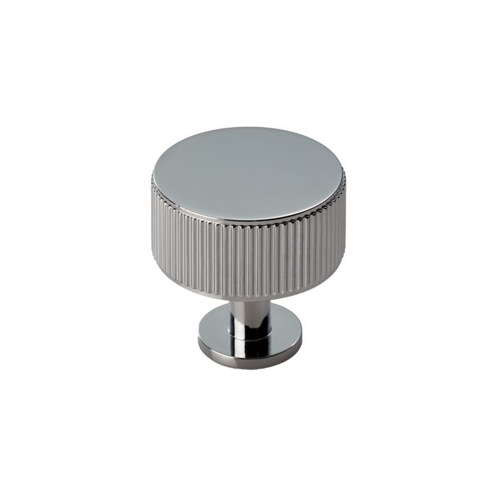 Lined Radio Knob -CB- Polished Chrome