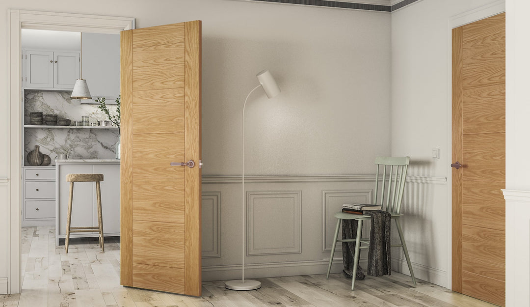 Deanta HP12 Oak Door - Solid FD30