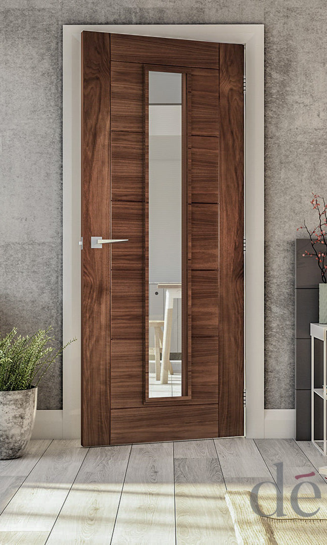 Deanta HP16G Walnut Door - Glass/Unglazed