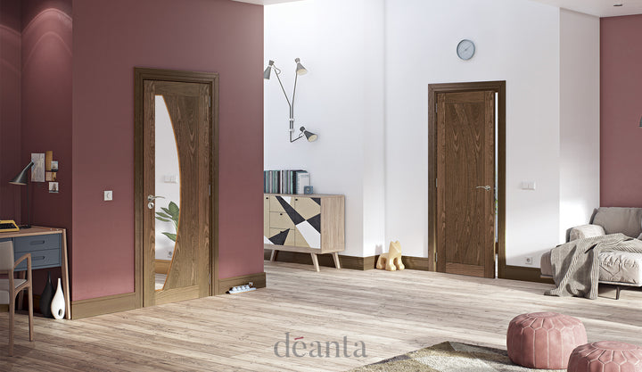 Deanta HP35 Walnut Door - Solid