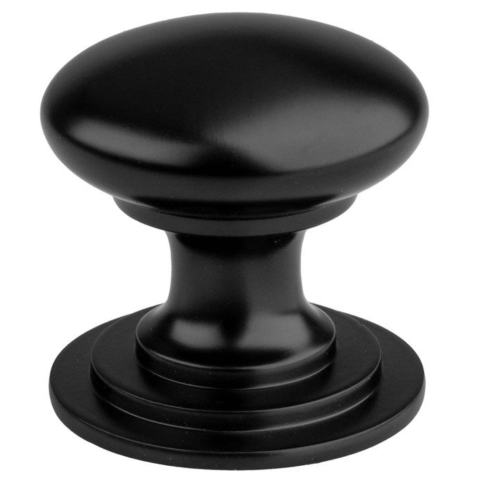 Victorian Cupboard Knob - Matt Black