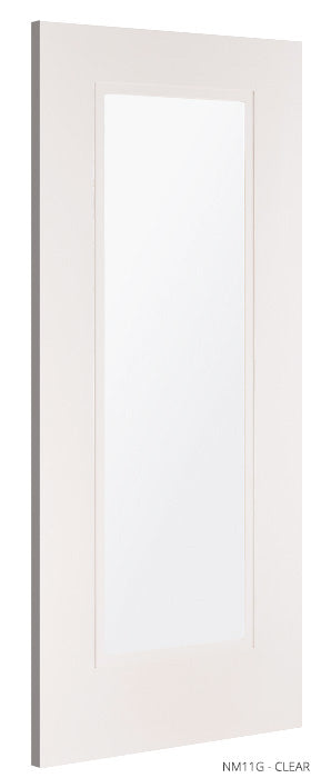 Deanta NM11G White Primed Door - Glass