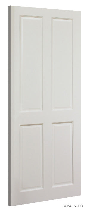 Deanta WM4 White Primed Door - Solid